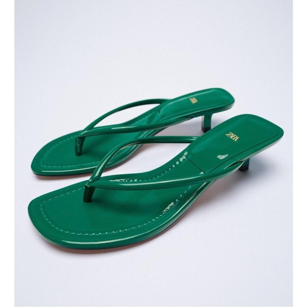 Zara Green Women's Sandals